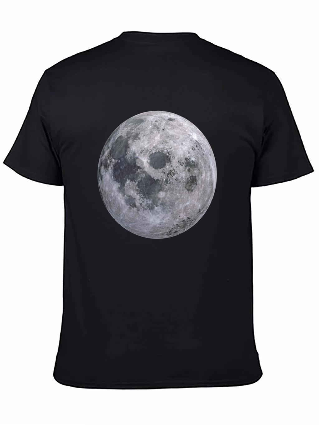 Moon Graphic T-Shirt - Black Cotton Tee