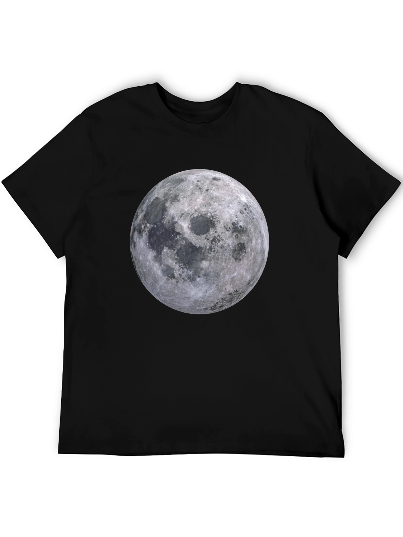 Moon Graphic T-Shirt - Black Cotton Tee