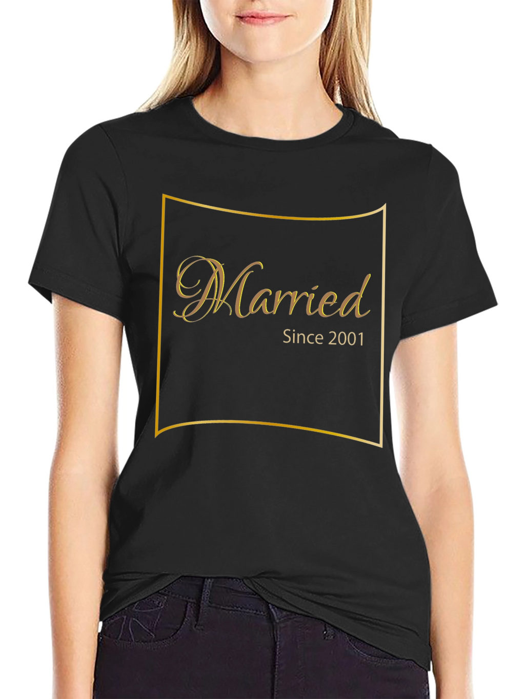 Married Since 2001 Black T-Shirt