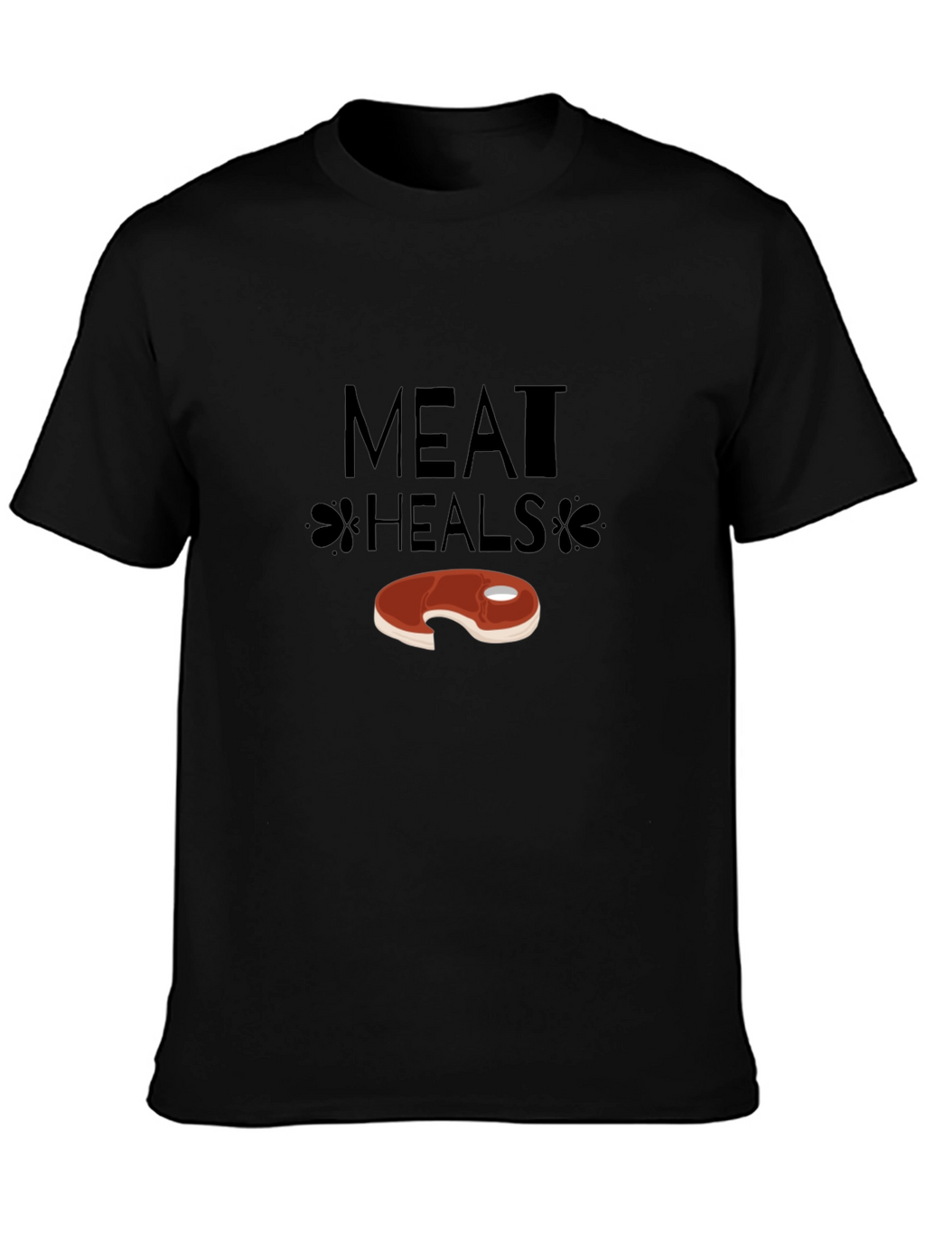 Meat Heals Graphic T-Shirt - Funny Steak Tee