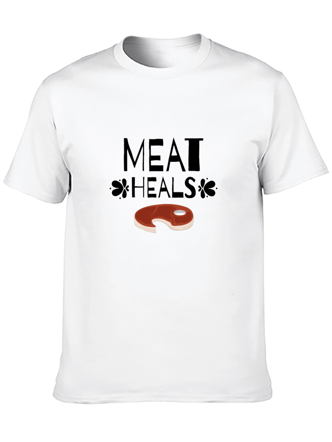 Meat Heals Graphic T-Shirt - Funny Steak Tee