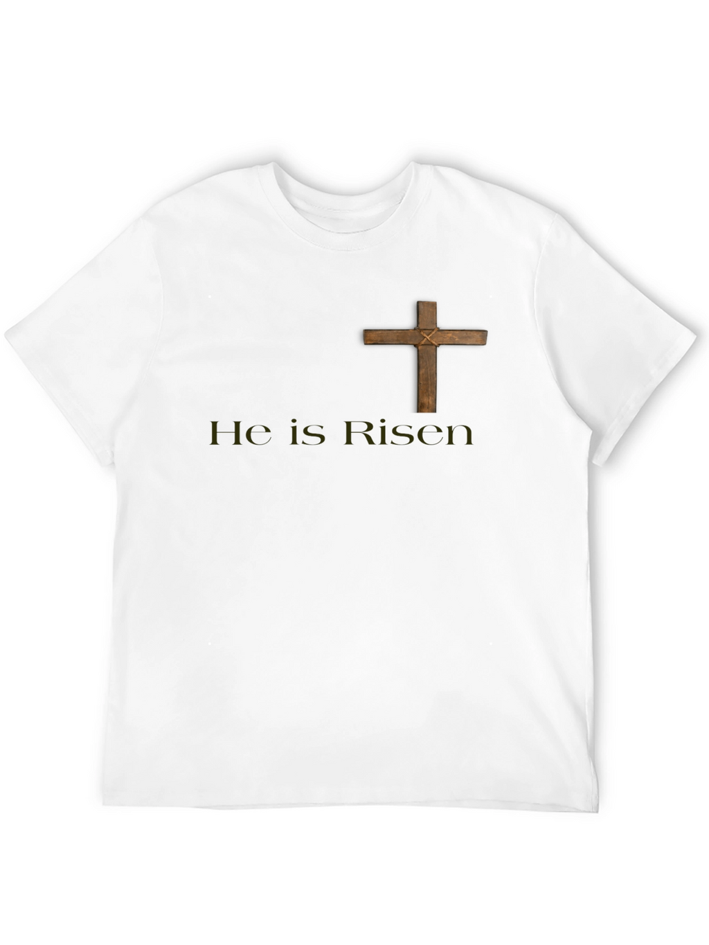 He Is Risen Black Graphic Tee