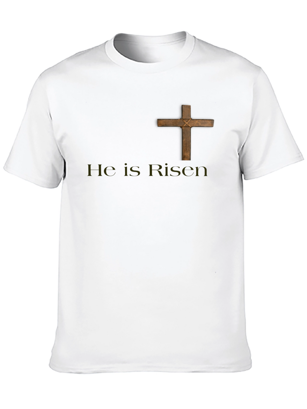 He Is Risen Black Graphic Tee