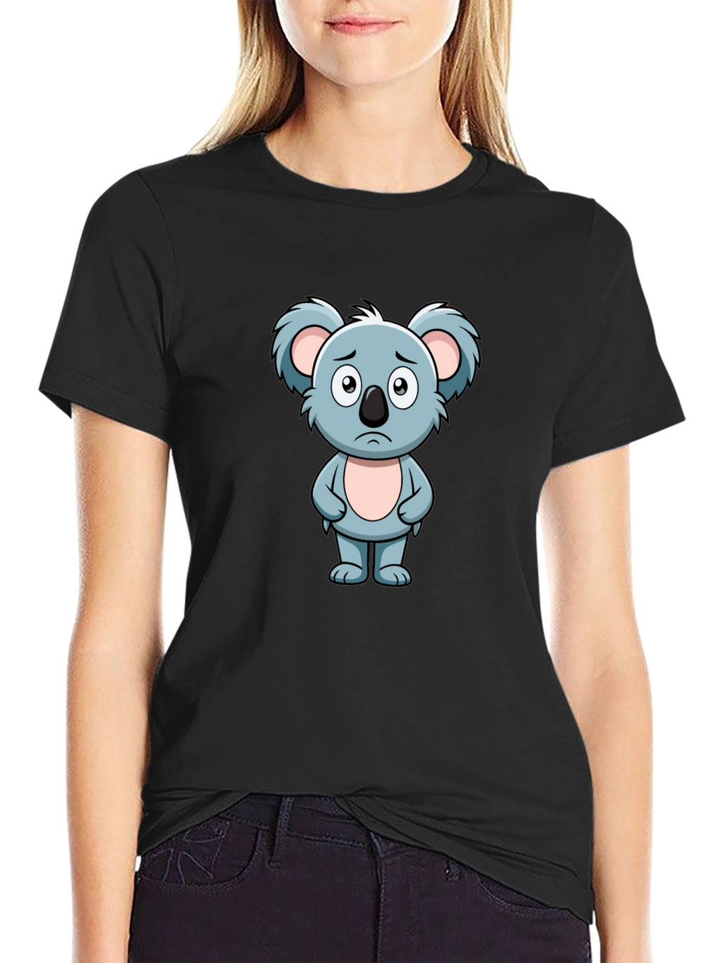 Sad Koala Graphic T-Shirt - Soft Cotton Blend