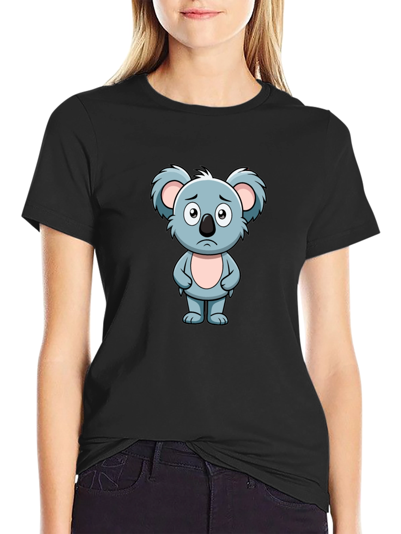 Sad Koala Graphic T-Shirt - Soft Cotton Blend