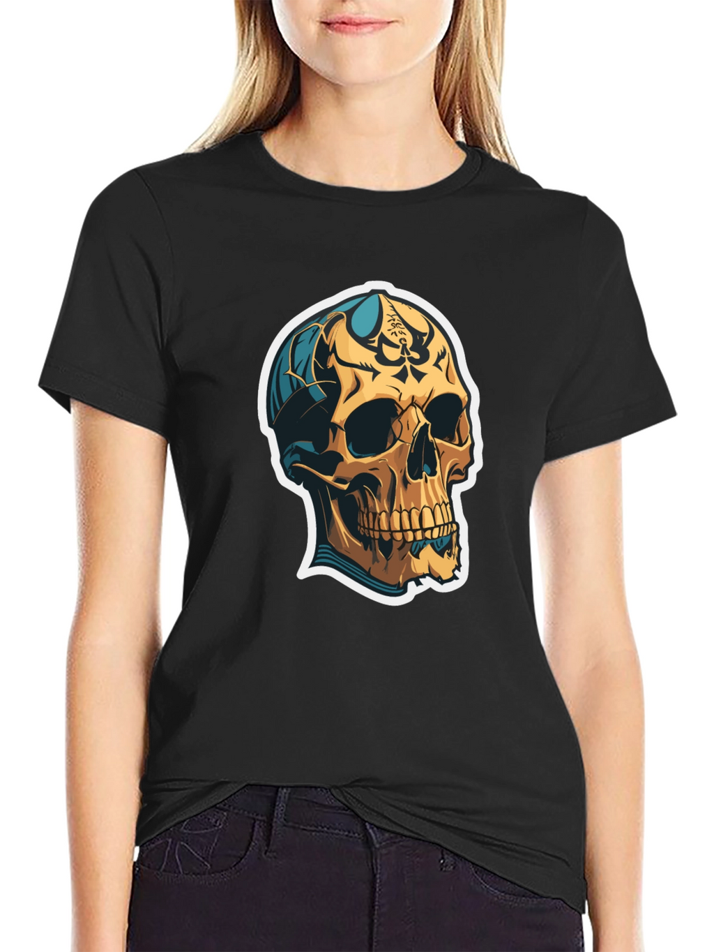Skull Graphic Tee - Edgy Streetwear Style