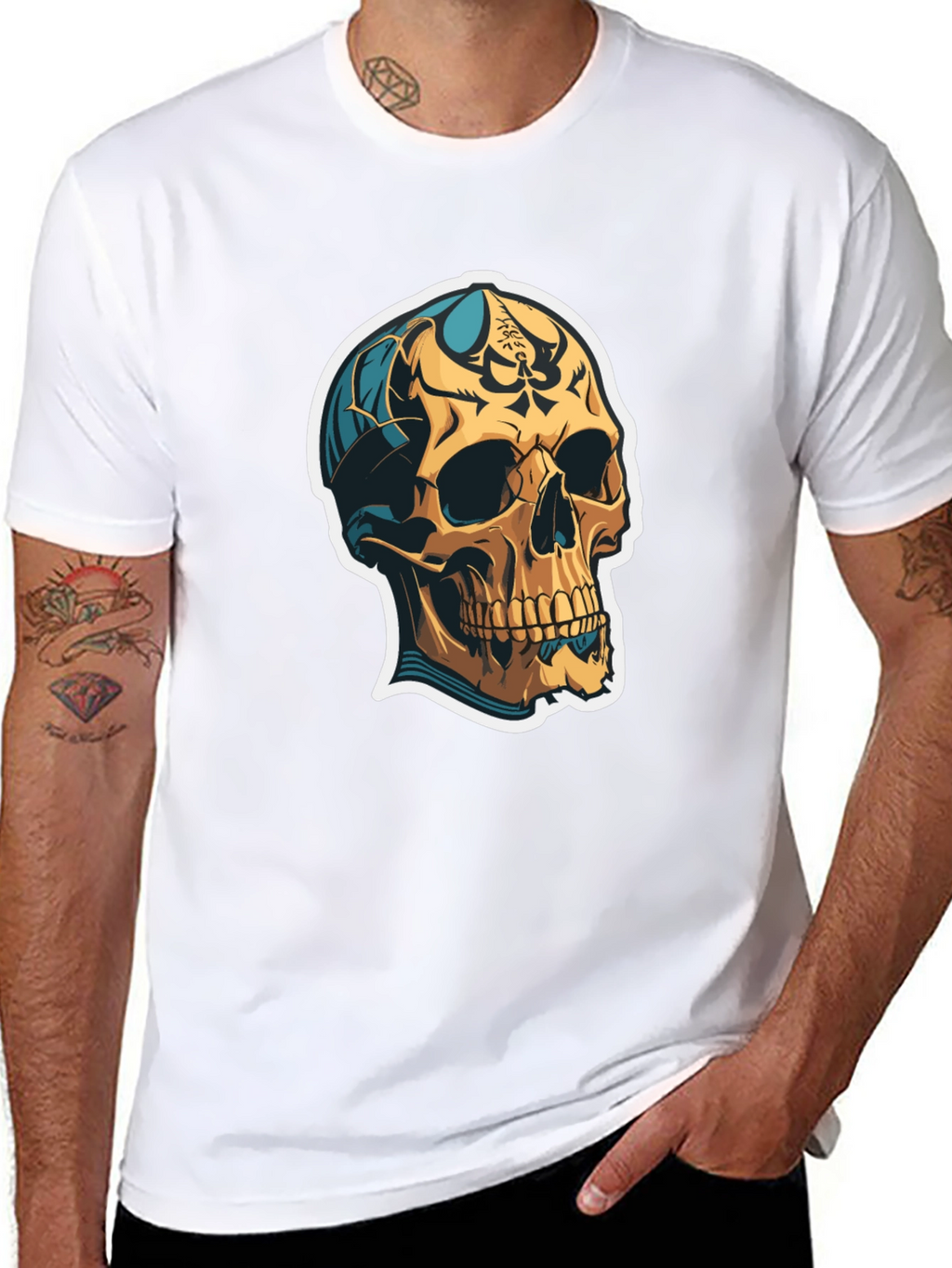 Skull Graphic Tee - Edgy Streetwear Style