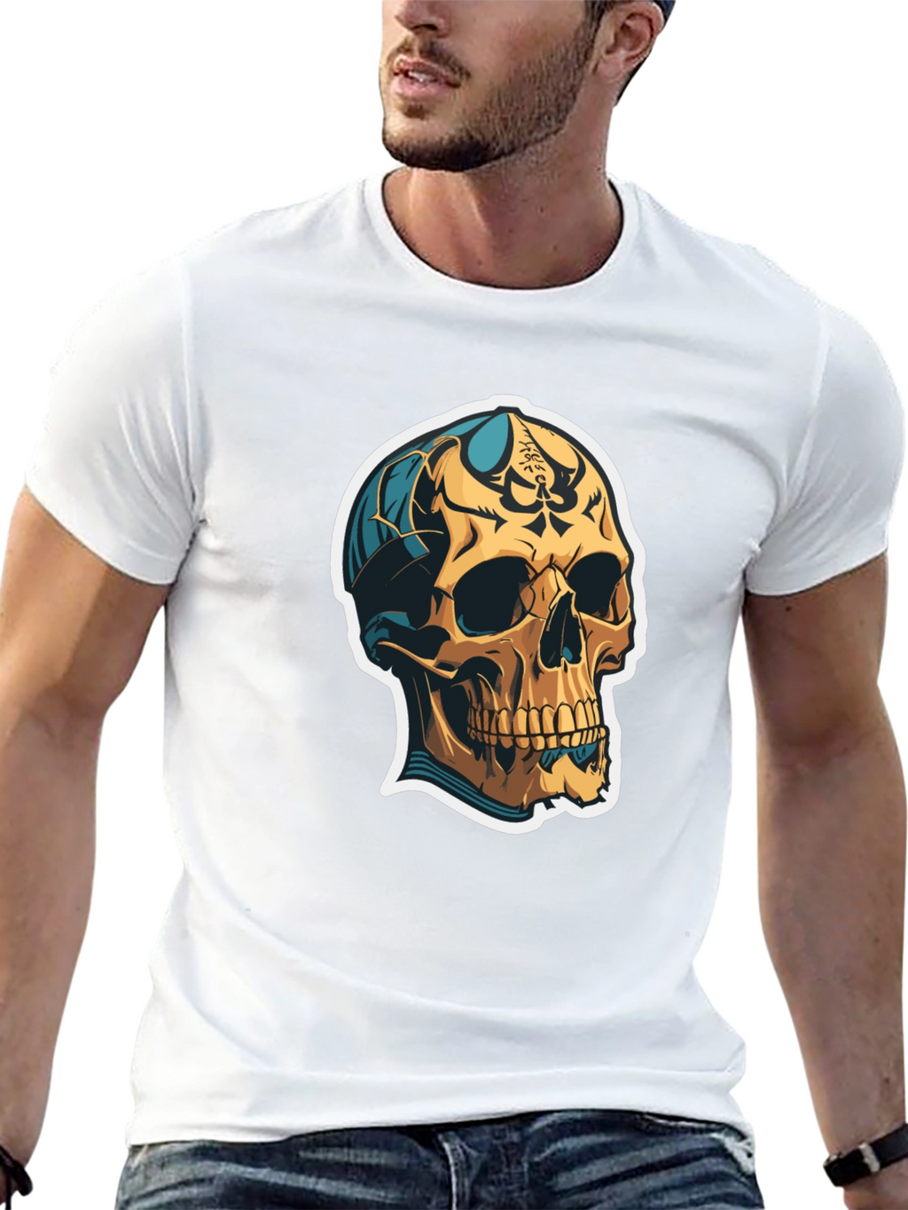 Skull Graphic Tee - Edgy Streetwear Style