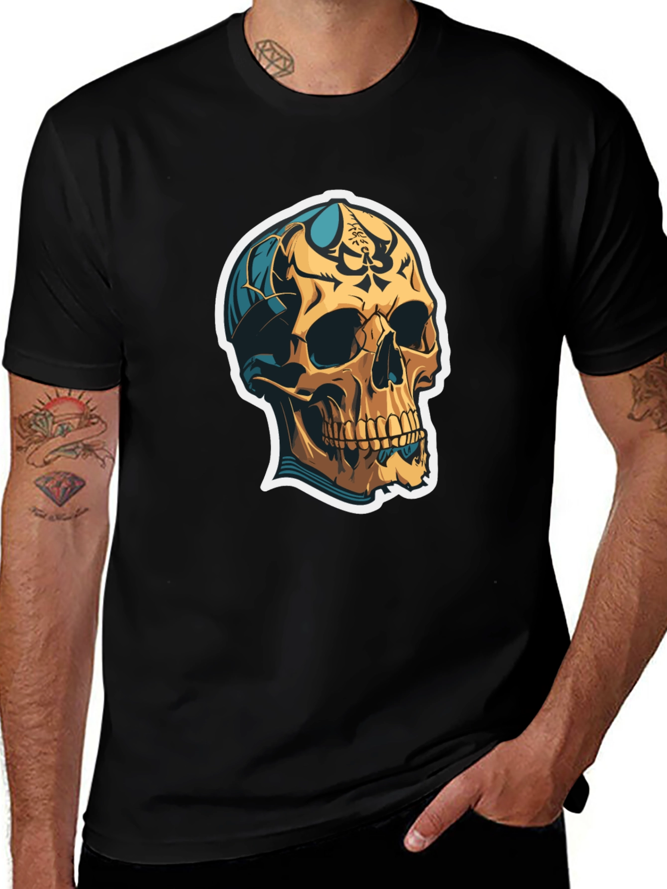 Skull Graphic Tee - Edgy Streetwear Style