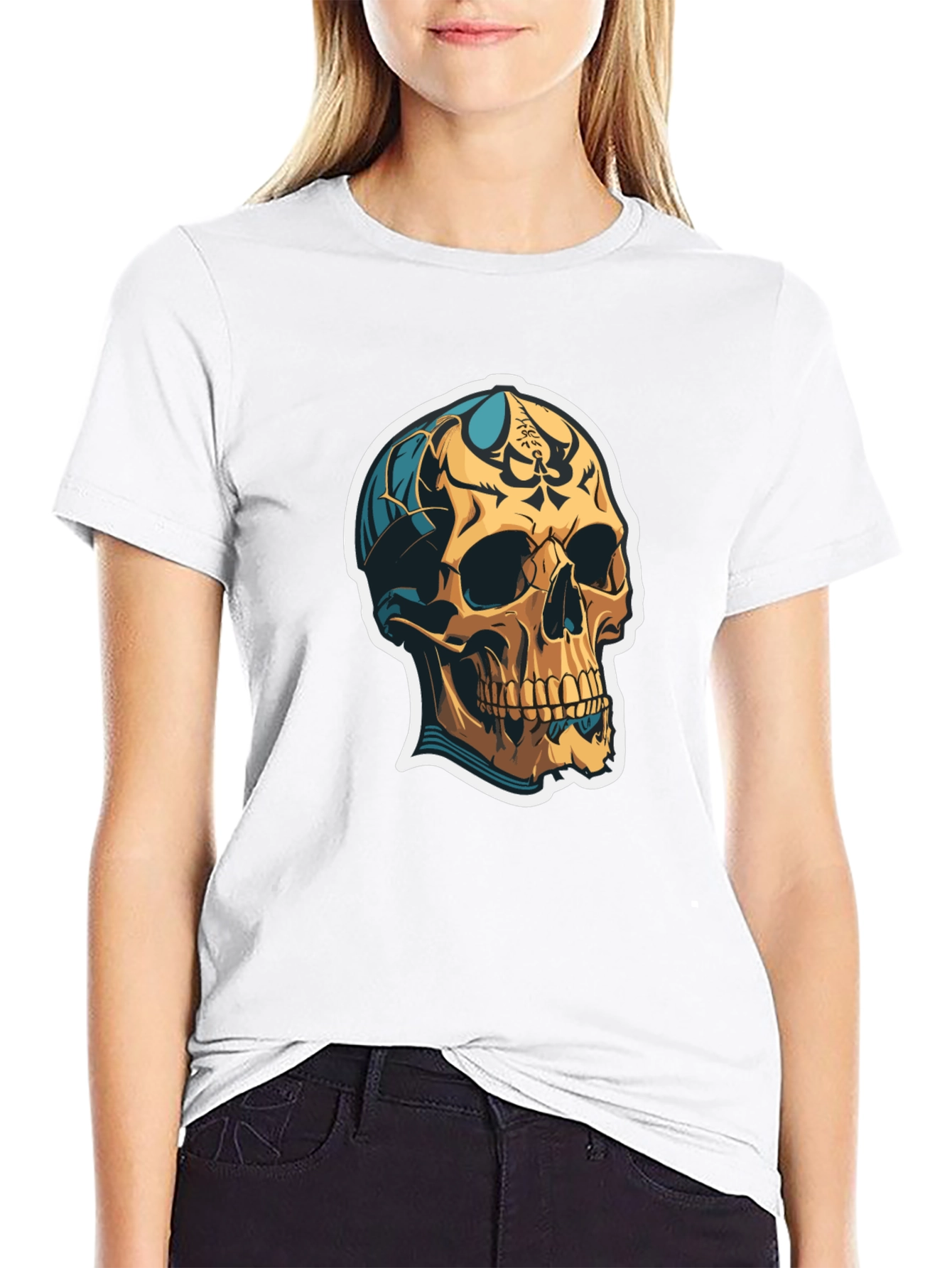Skull Graphic Tee - Edgy Streetwear Style