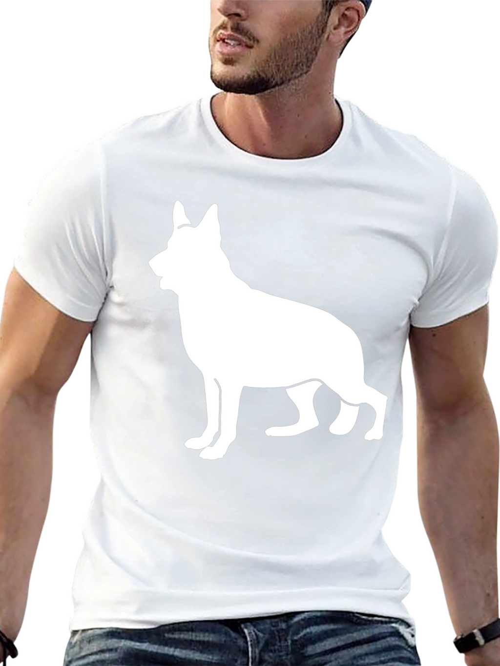 German Shepherd Silhouette T-Shirt