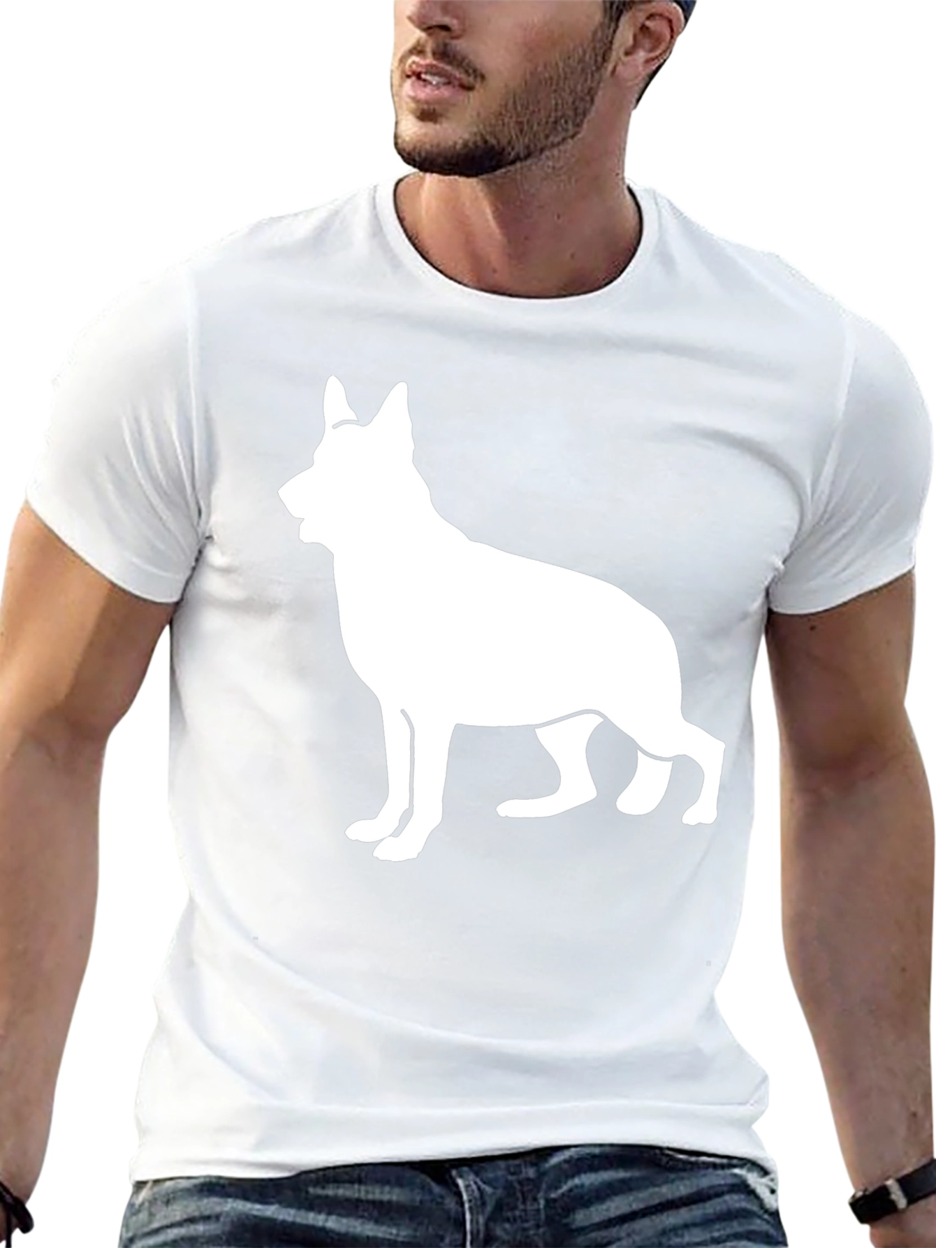 German Shepherd Silhouette T-Shirt