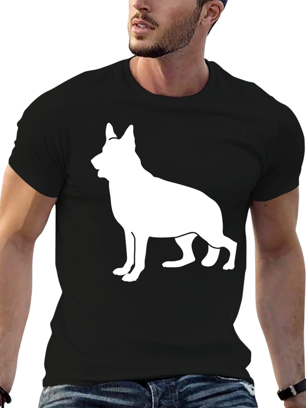 German Shepherd Silhouette T-Shirt