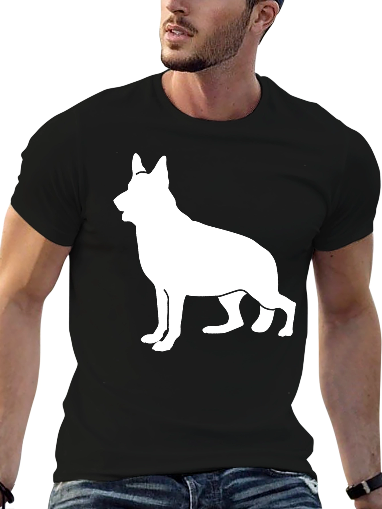German Shepherd Silhouette T-Shirt