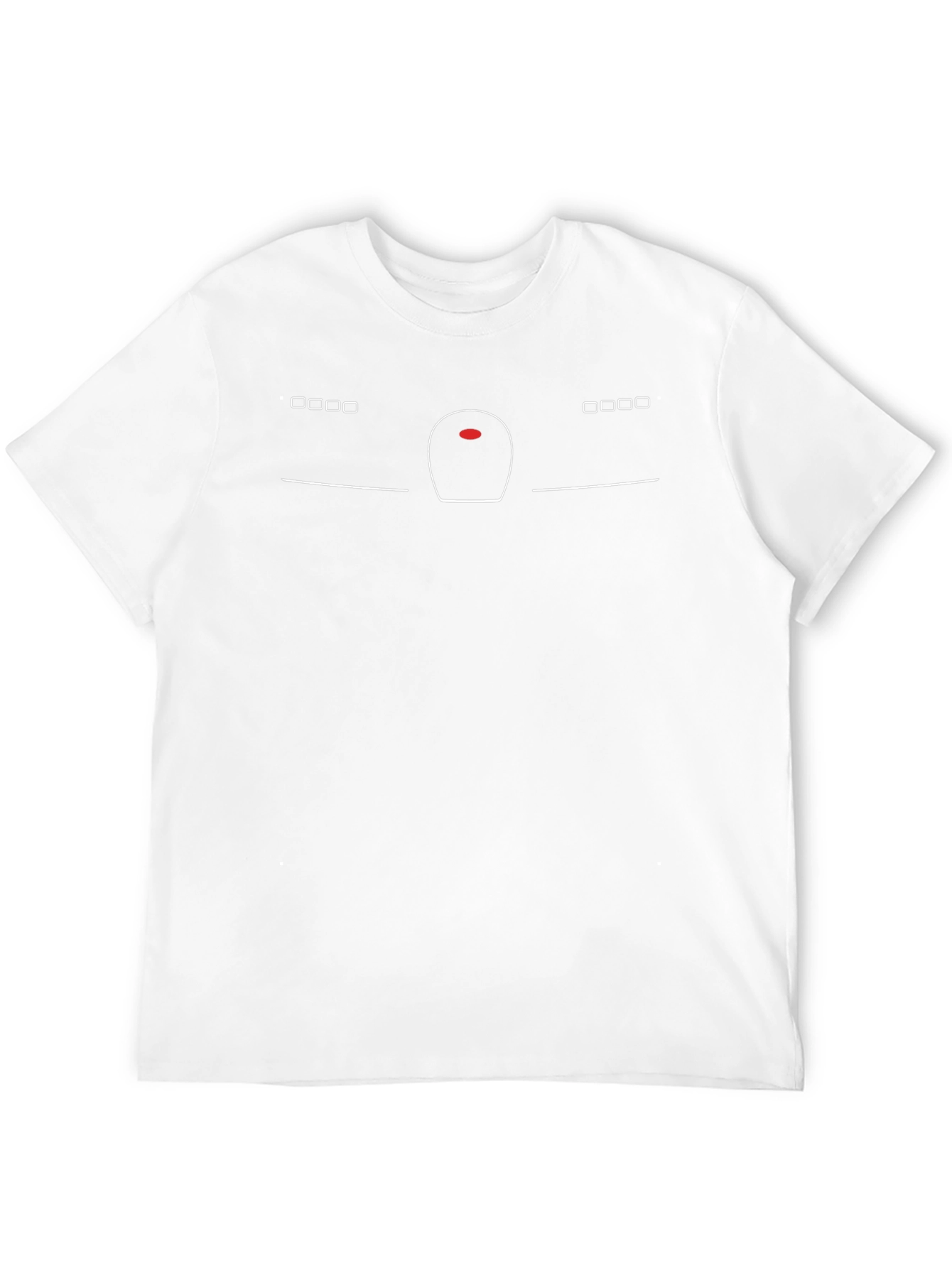 Minimalist Car Outline Graphic Tee - Black