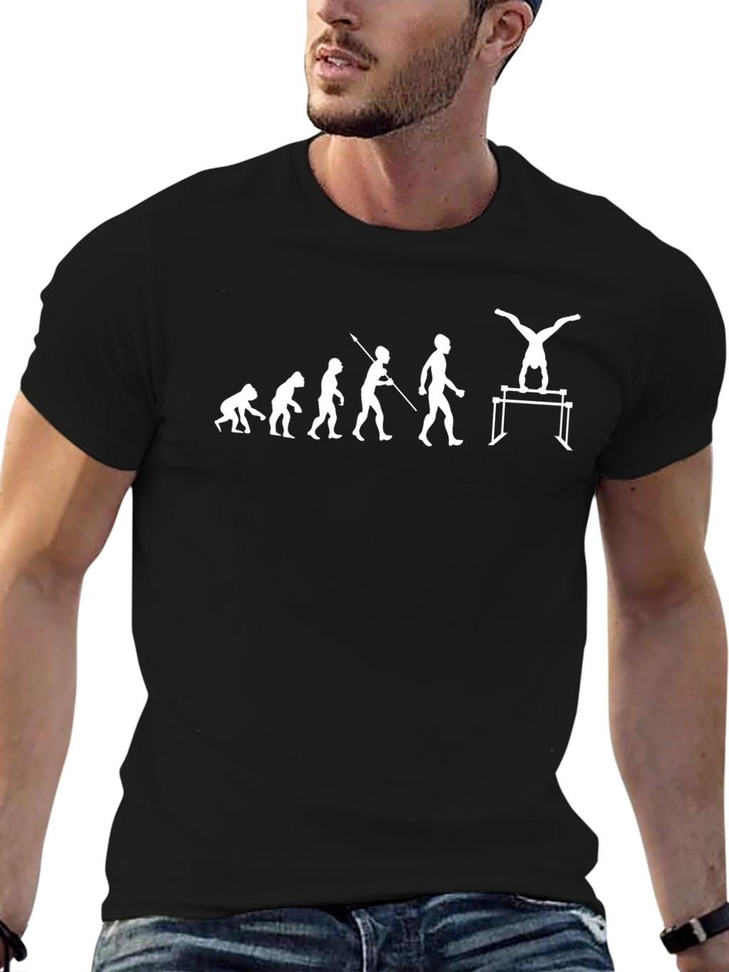 Gymnastics Evolution T-Shirt - Black