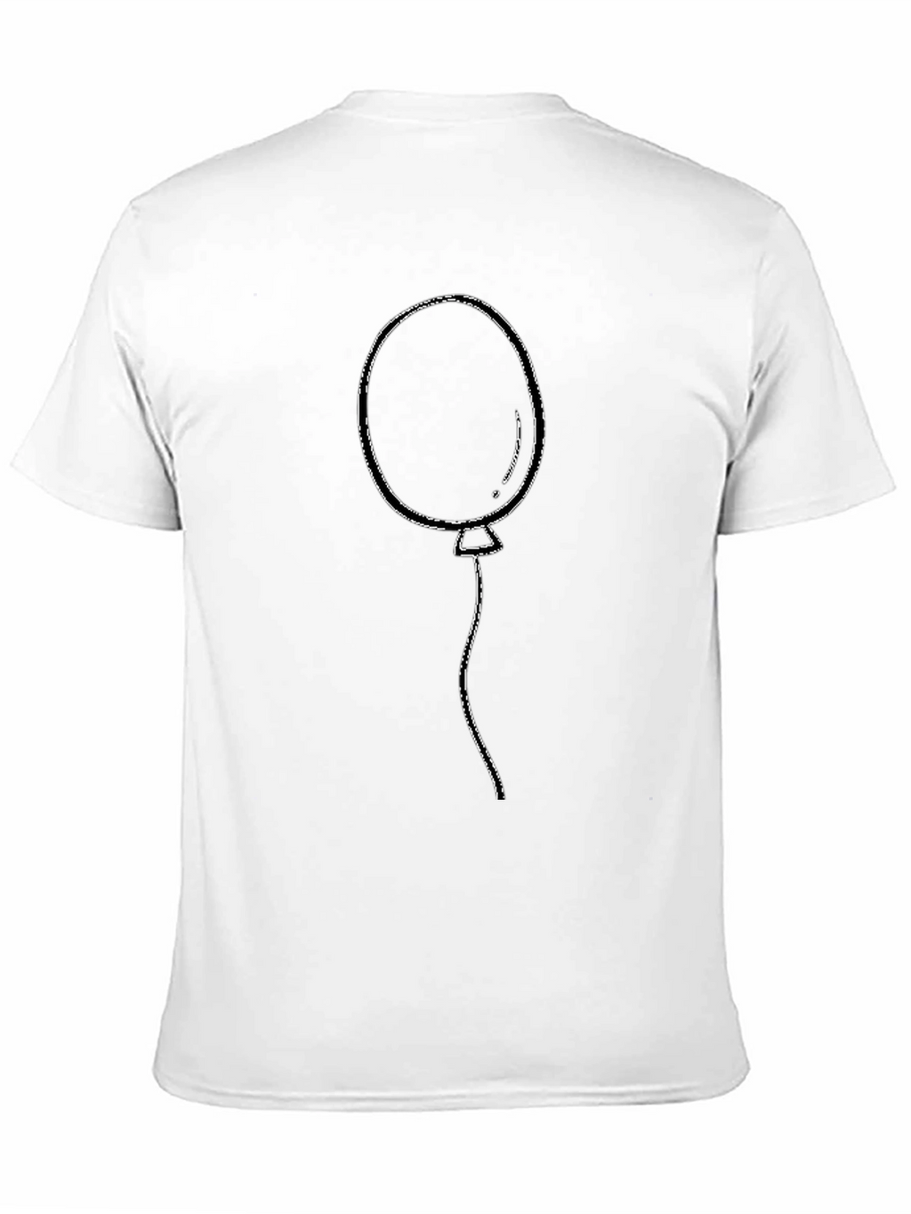 Balloon Graphic Tee - Casual Black T-Shirt