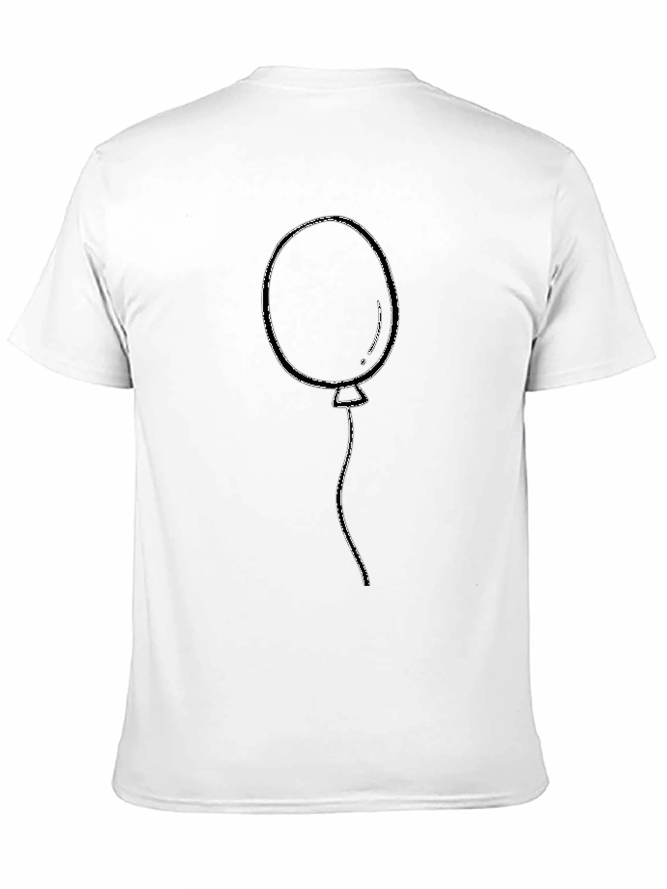 Balloon Graphic Tee - Casual Black T-Shirt