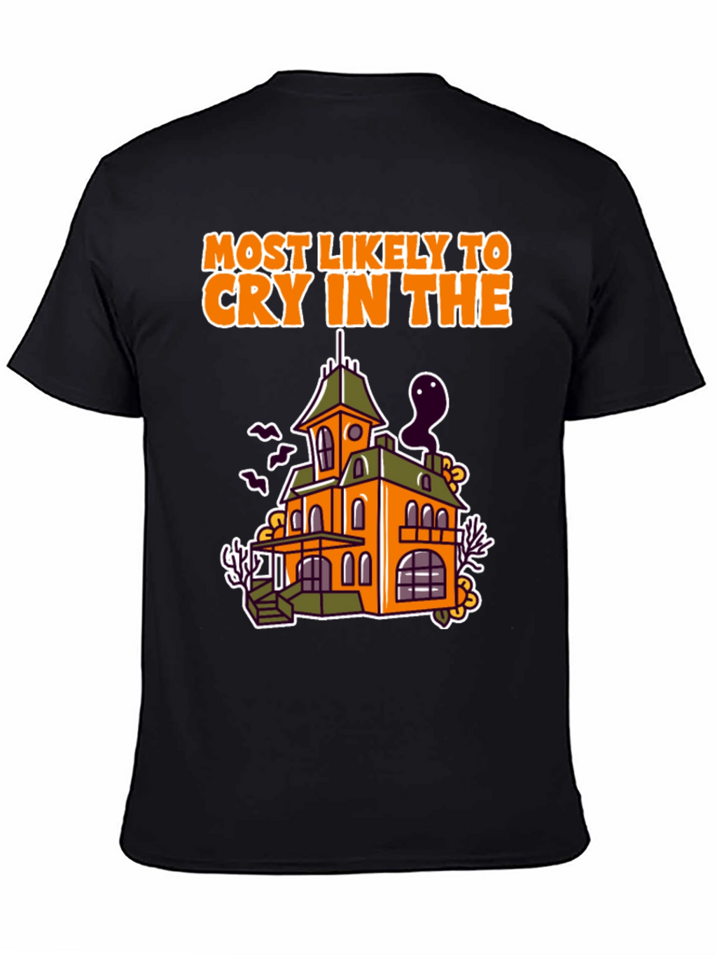 Cry in Haunted House T-Shirt - Halloween