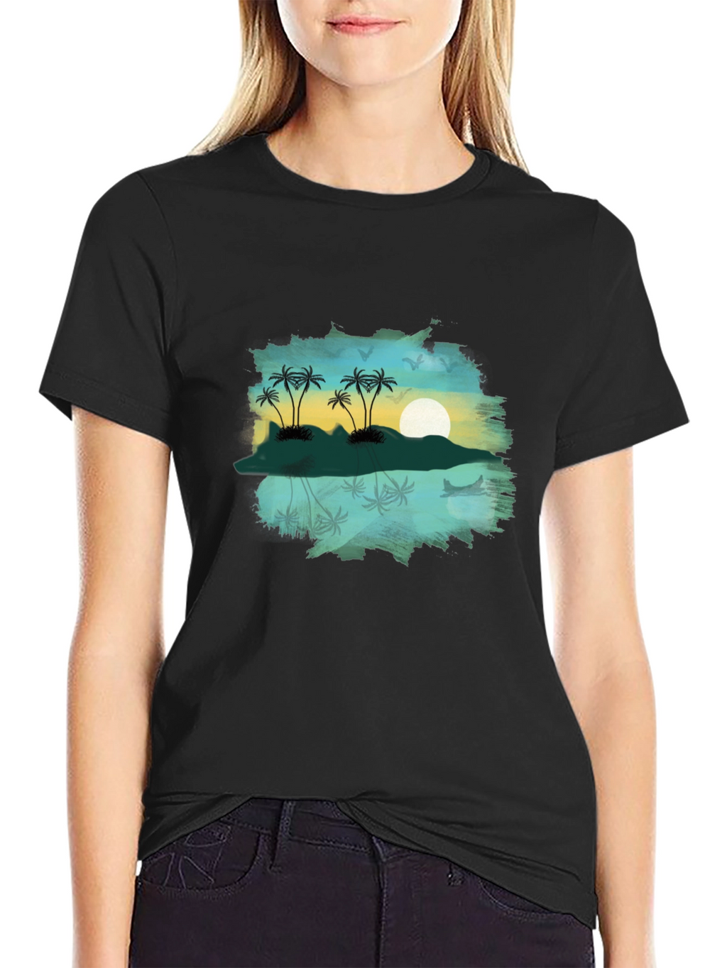 Island Sunset Graphic Tee - Relaxed Fit