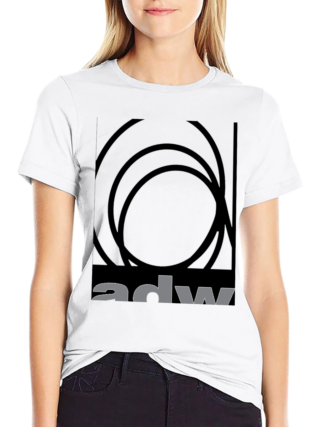 ADW Graphic Black T-Shirt - Modern Design