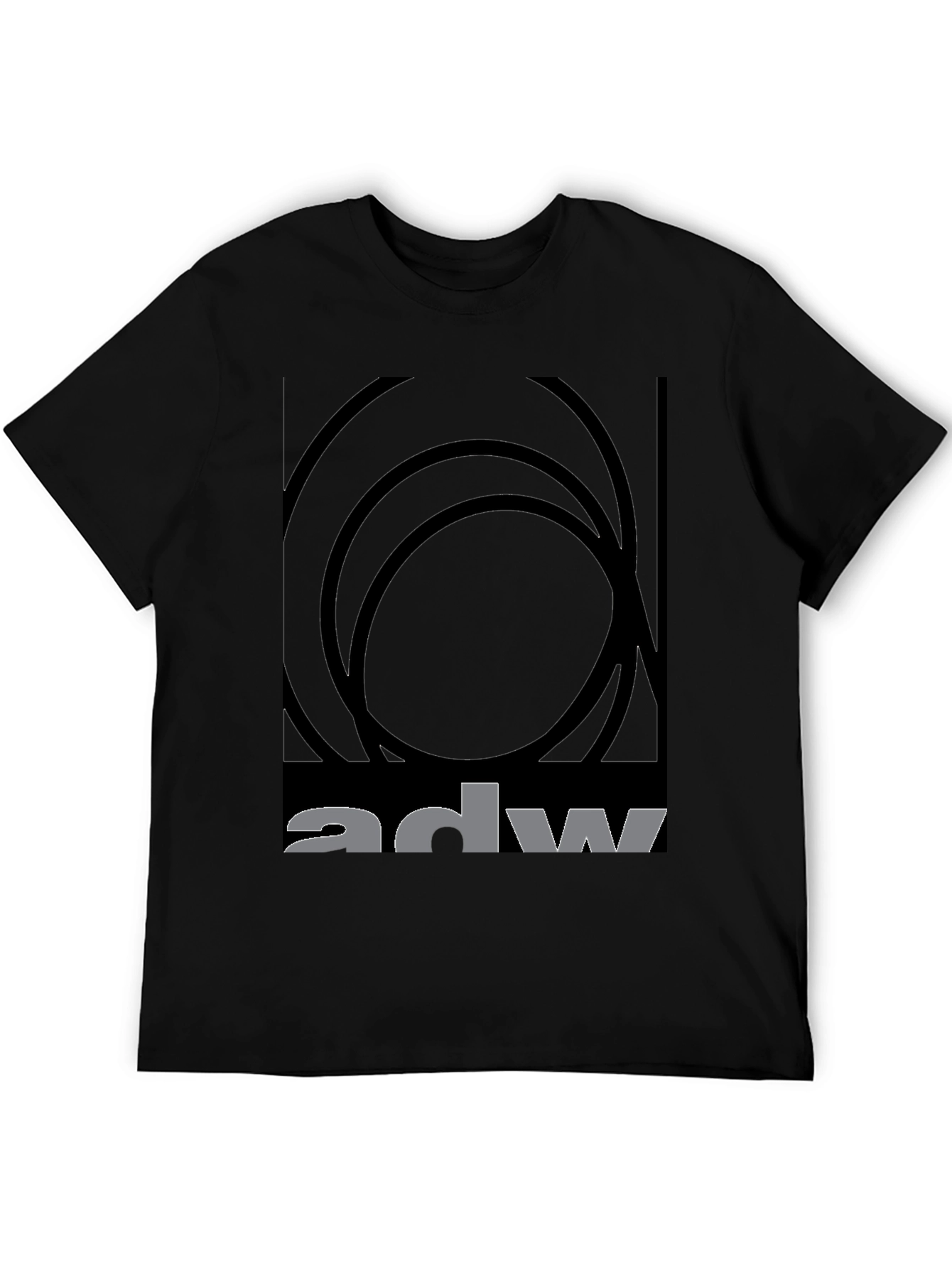 ADW Graphic Black T-Shirt - Modern Design