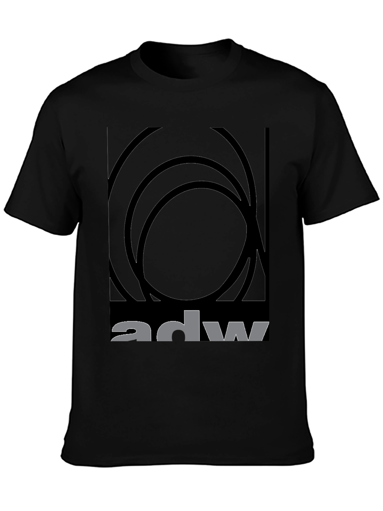 ADW Graphic Black T-Shirt - Modern Design