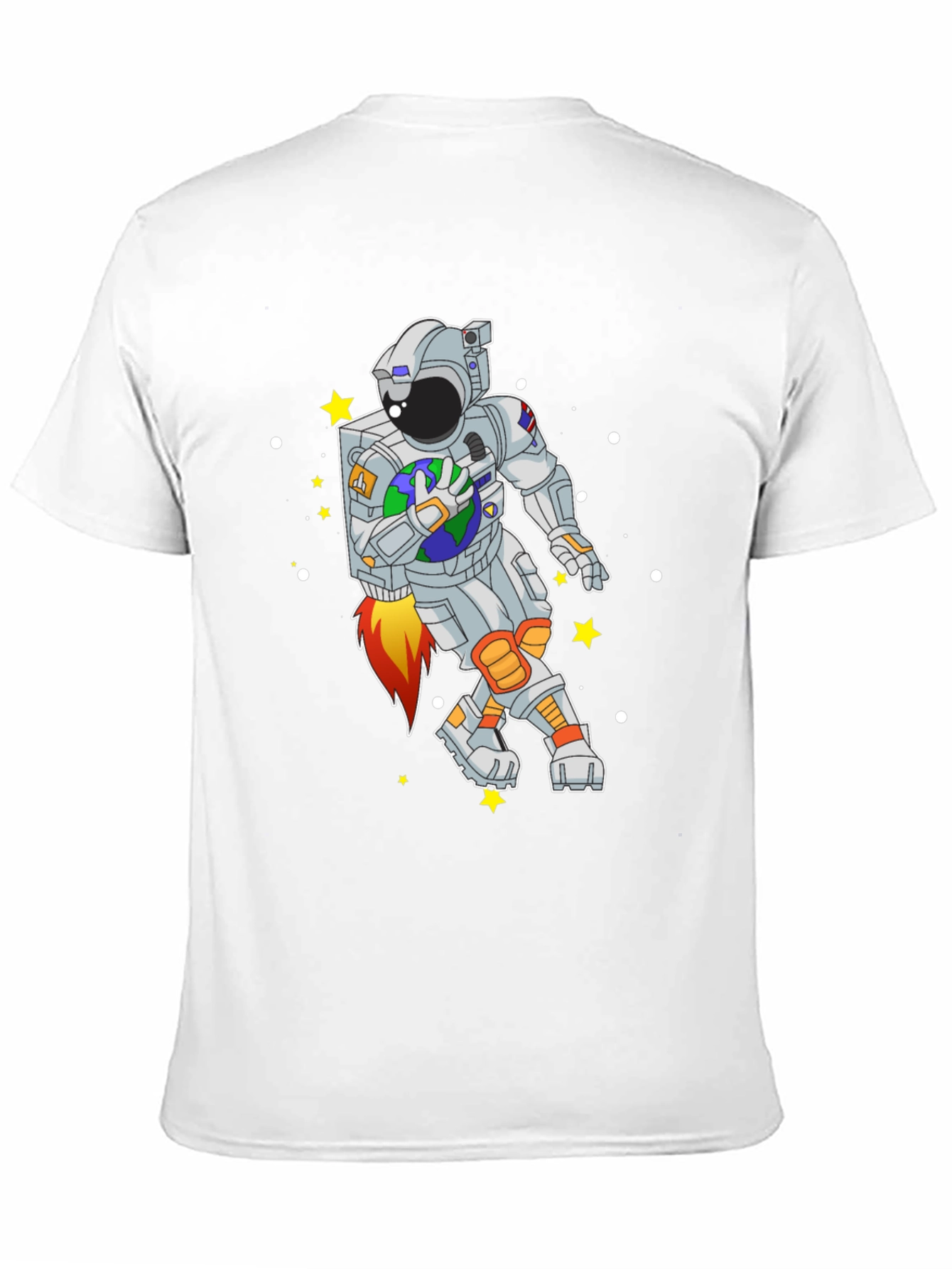 Astronaut Holding Earth Graphic T-Shirt
