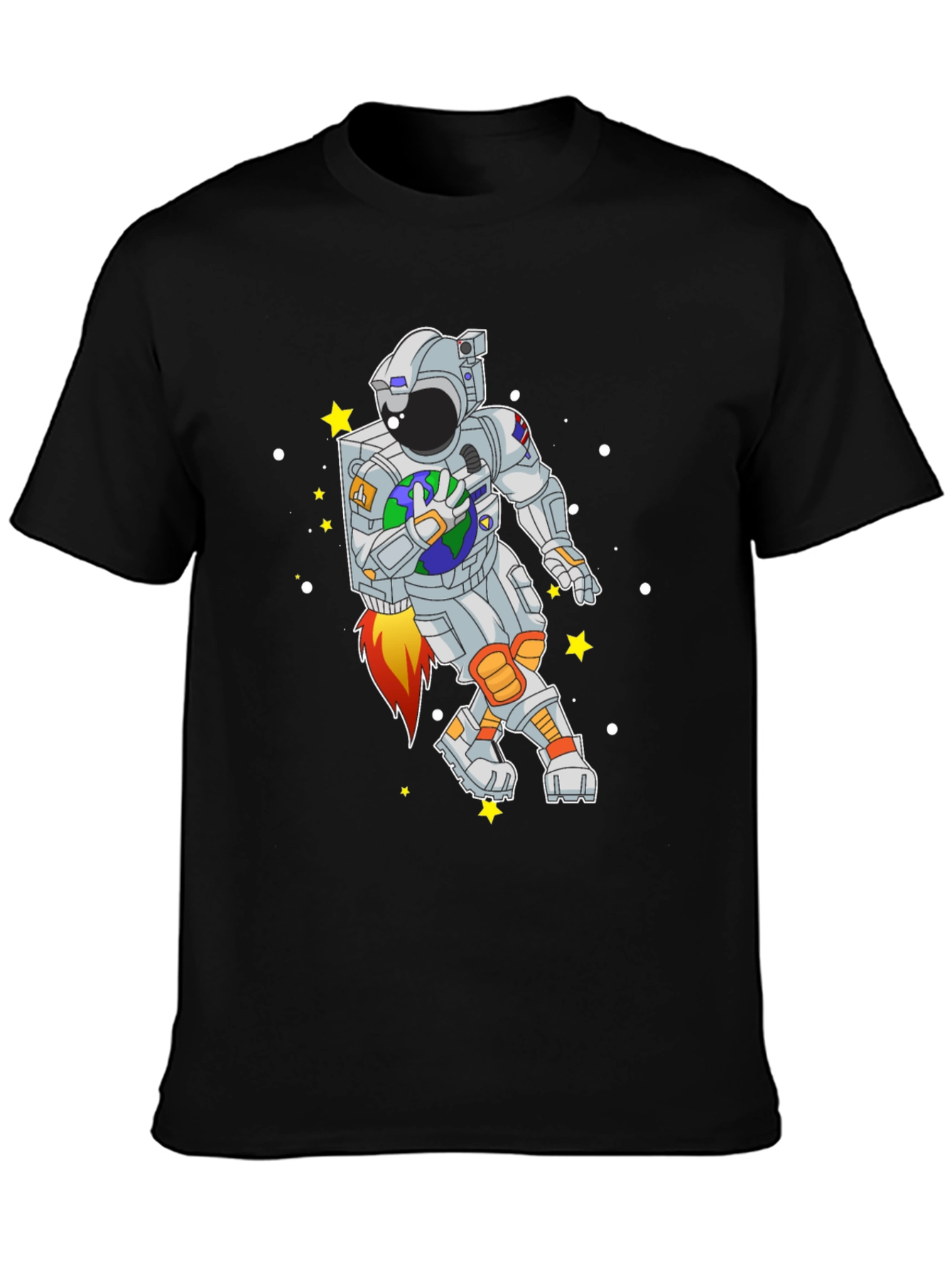 Astronaut Holding Earth Graphic T-Shirt