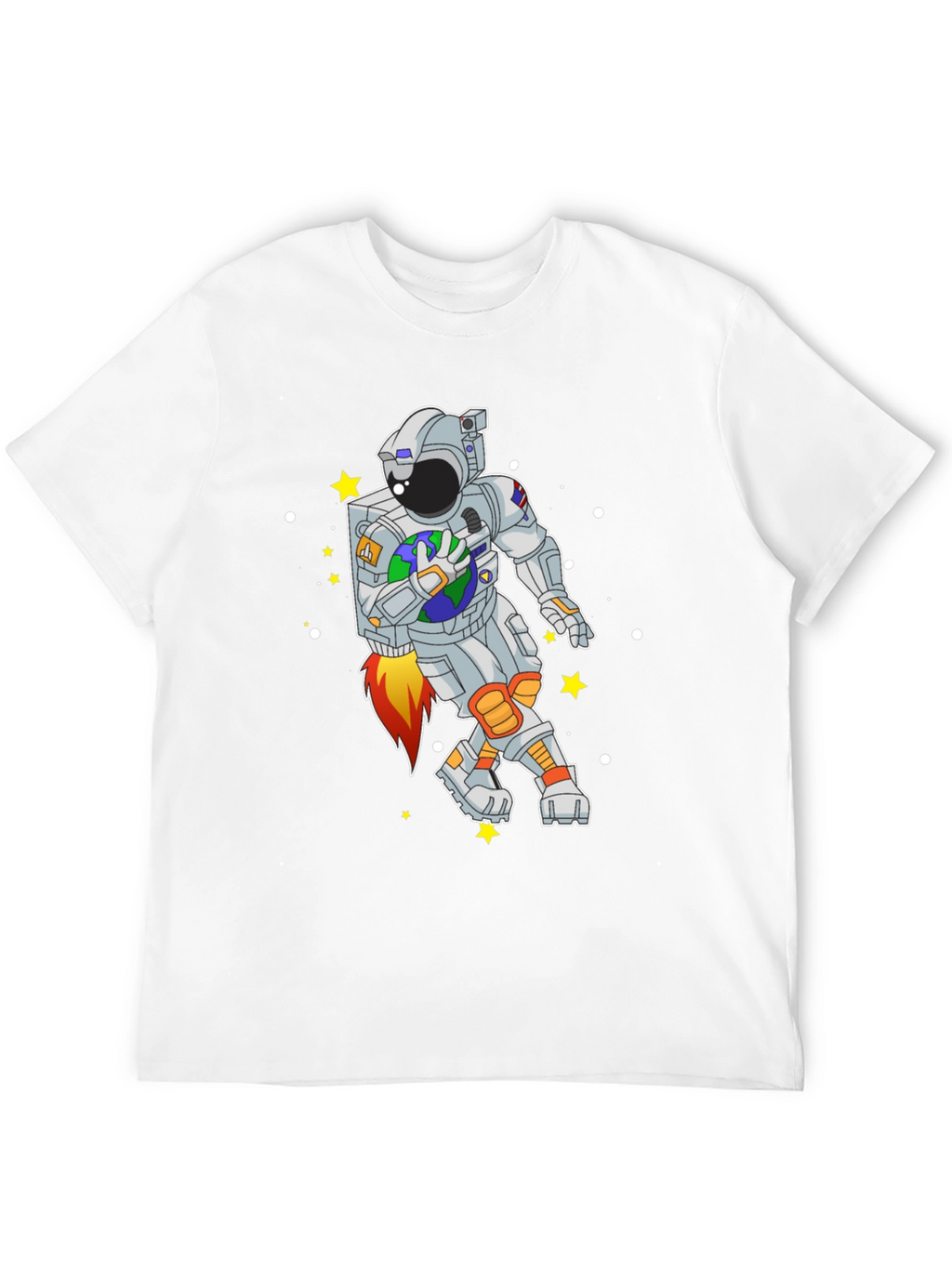 Astronaut Holding Earth Graphic T-Shirt