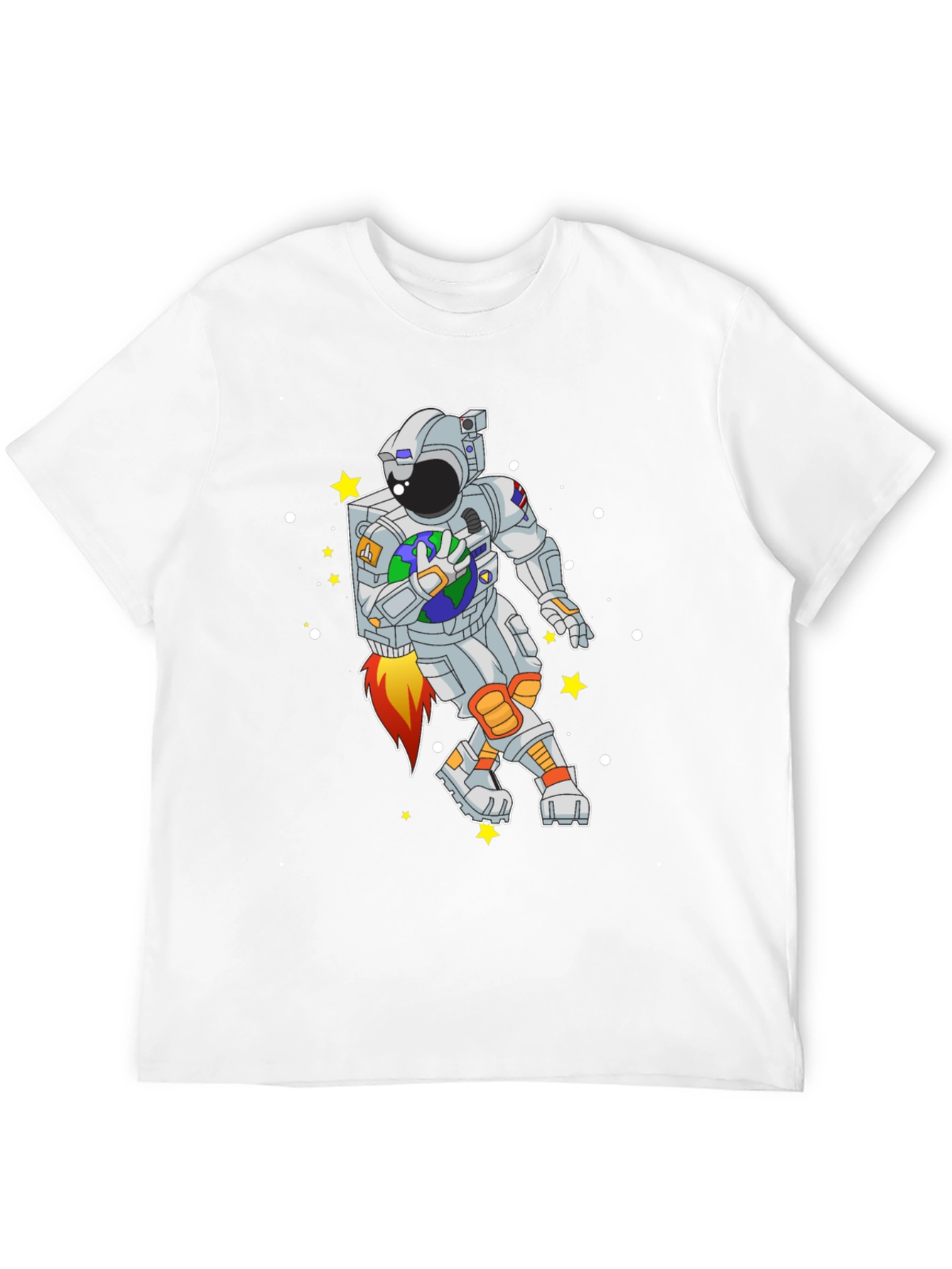 Astronaut Holding Earth Graphic T-Shirt