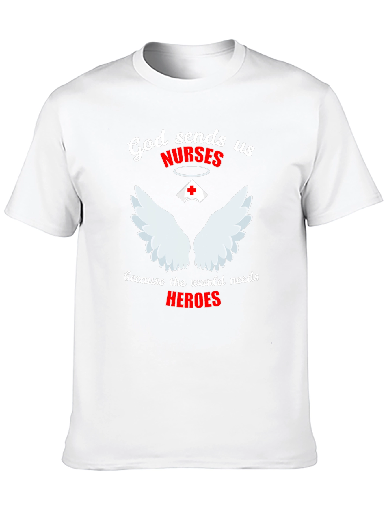 God Sends Nurses Graphic T-Shirt