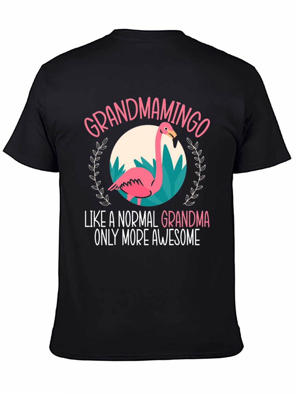 Grandmamingo T-Shirt - Awesome Grandma Flamingo Tee