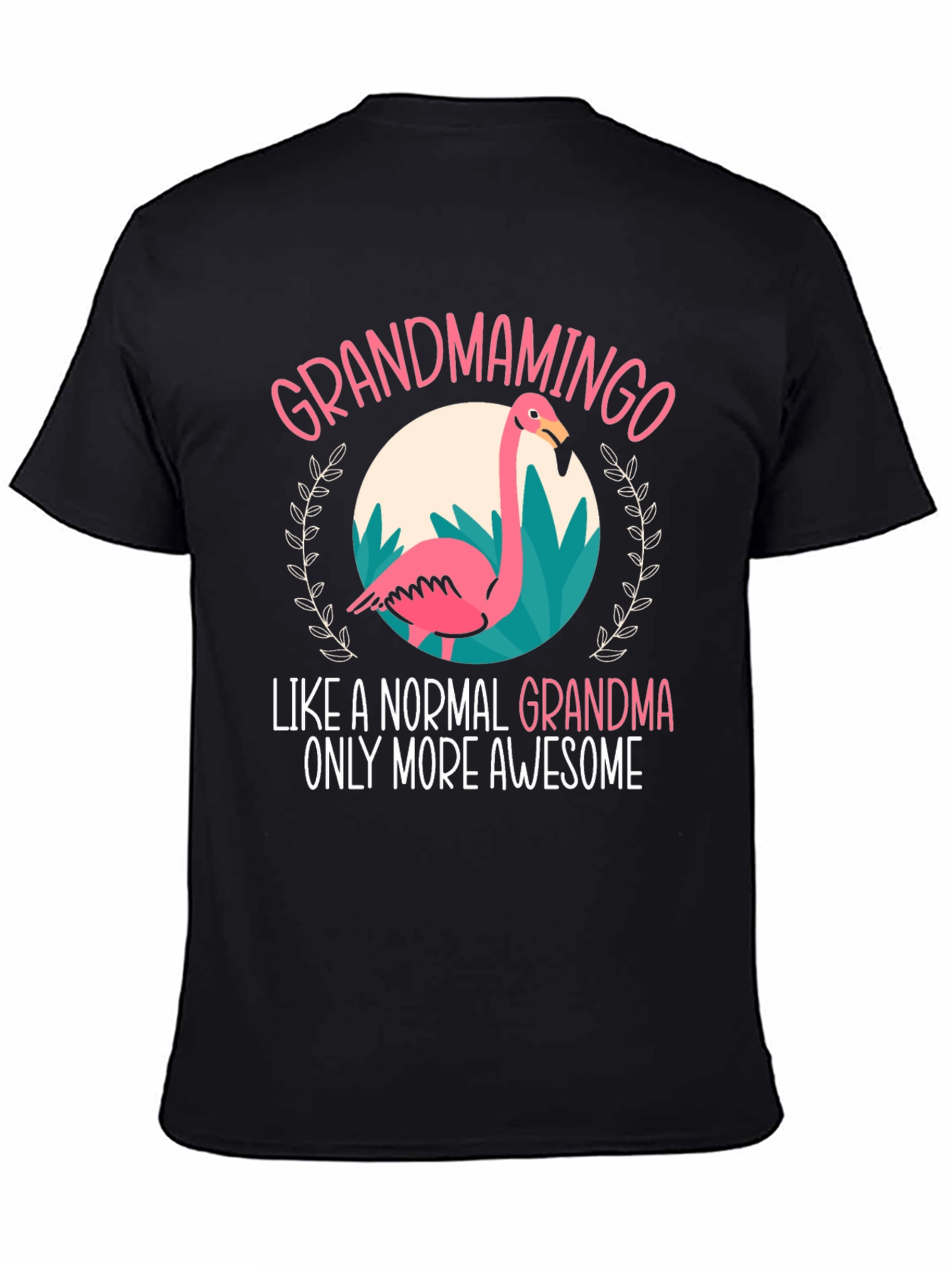 Grandmamingo T-Shirt - Awesome Grandma Flamingo Tee