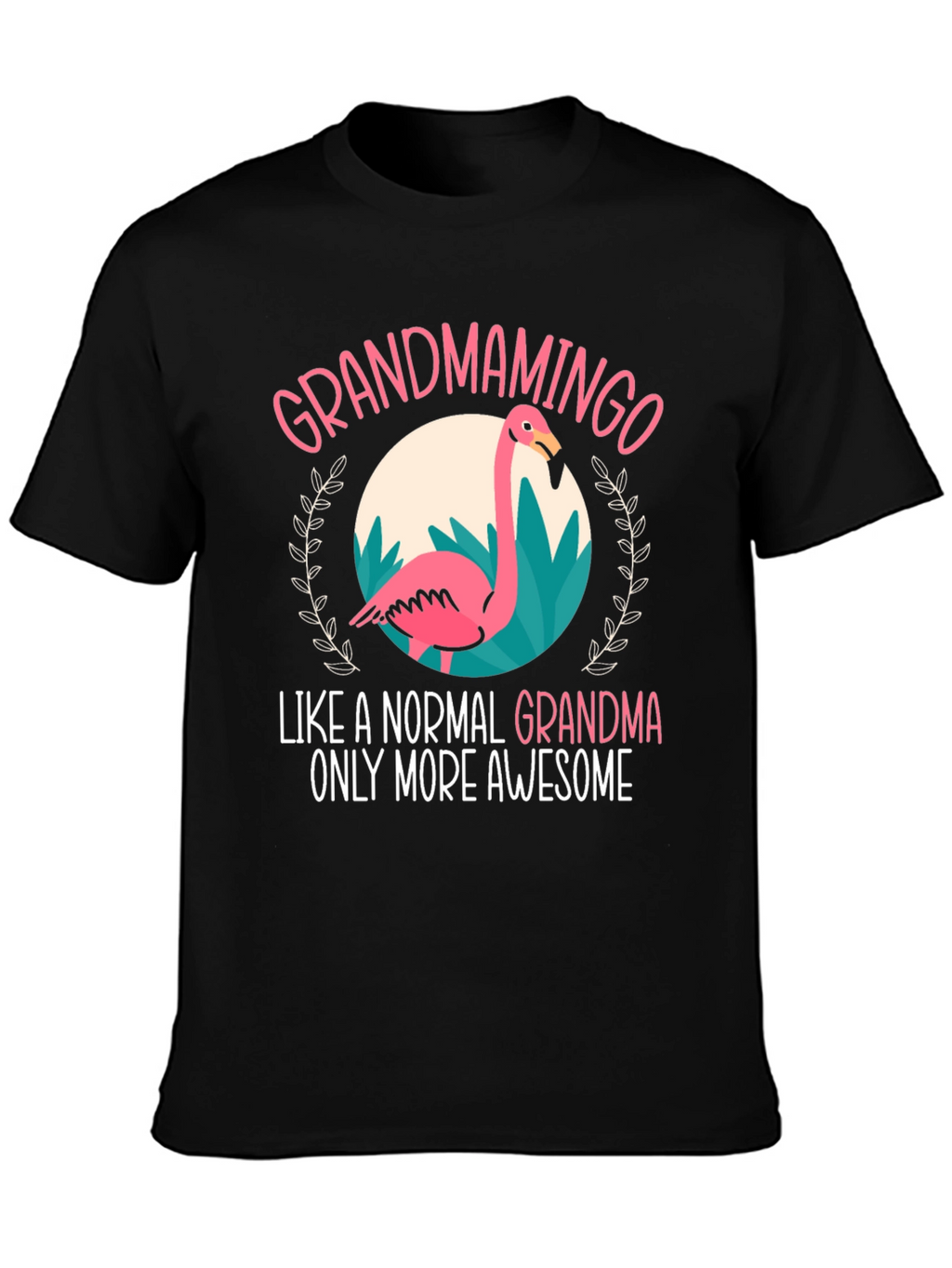 Grandmamingo T-Shirt - Awesome Grandma Flamingo Tee