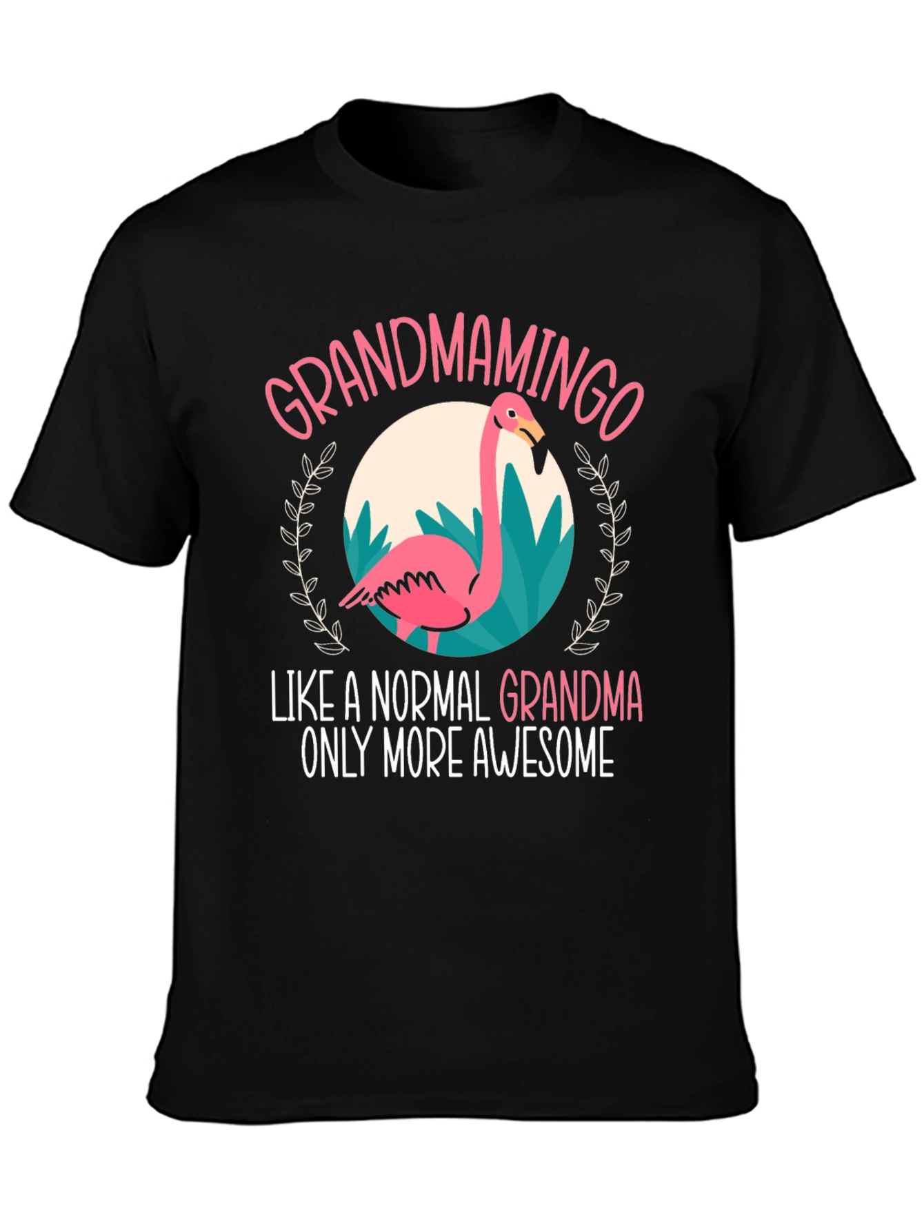 Grandmamingo T-Shirt - Awesome Grandma Flamingo Tee