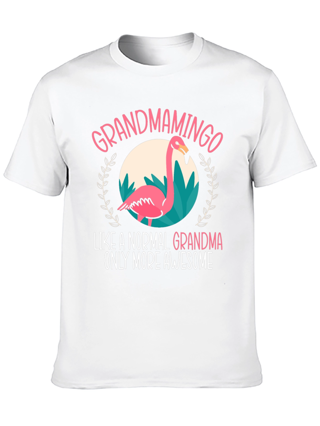 Grandmamingo T-Shirt - Awesome Grandma Flamingo Tee