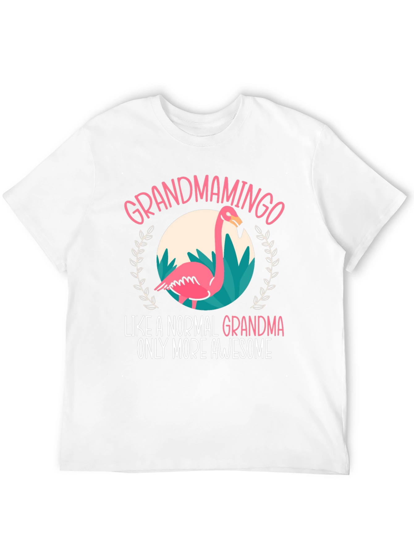 Grandmamingo T-Shirt - Awesome Grandma Flamingo Tee