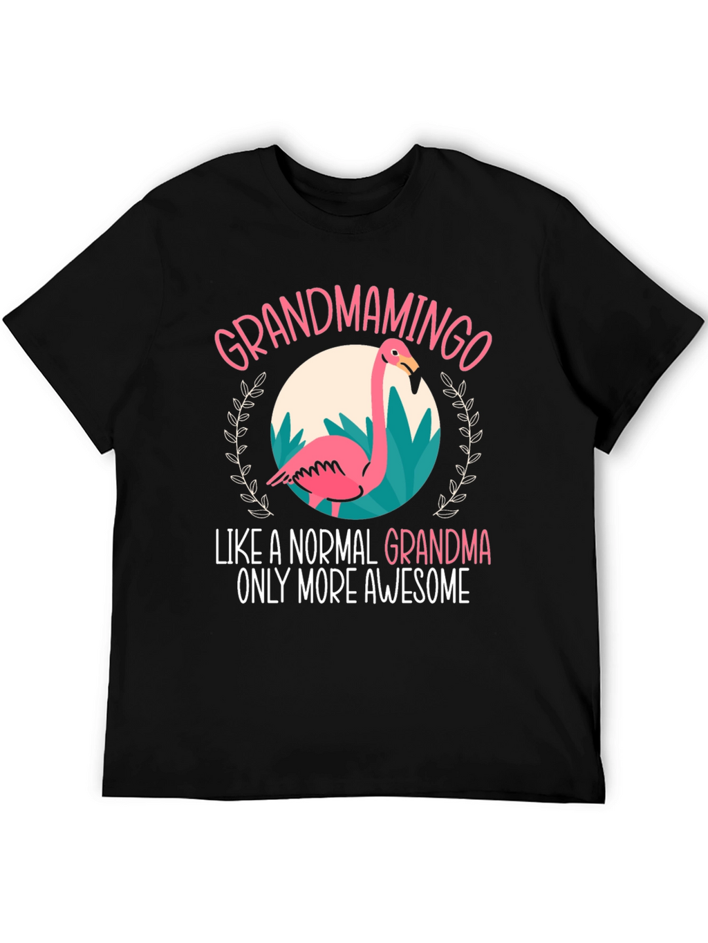 Grandmamingo T-Shirt - Awesome Grandma Flamingo Tee