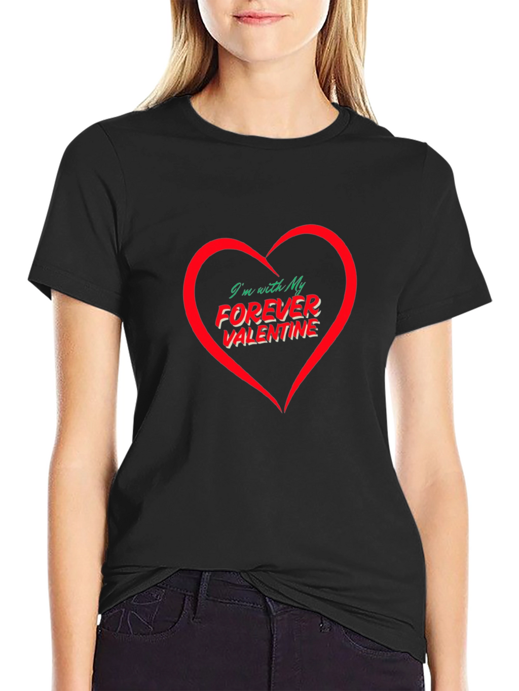 Forever Valentine Graphic Tee - Mens Black T-Shirt