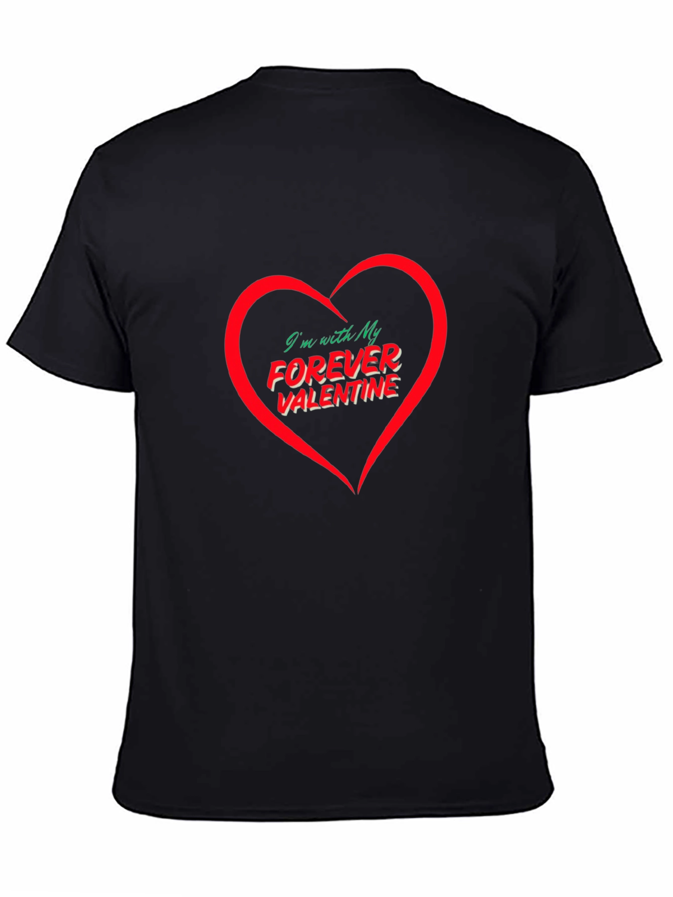 Forever Valentine Graphic Tee - Mens Black T-Shirt