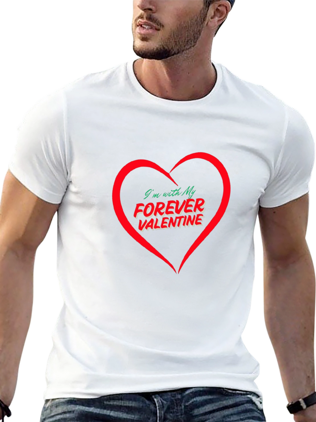 Forever Valentine Graphic Tee - Mens Black T-Shirt