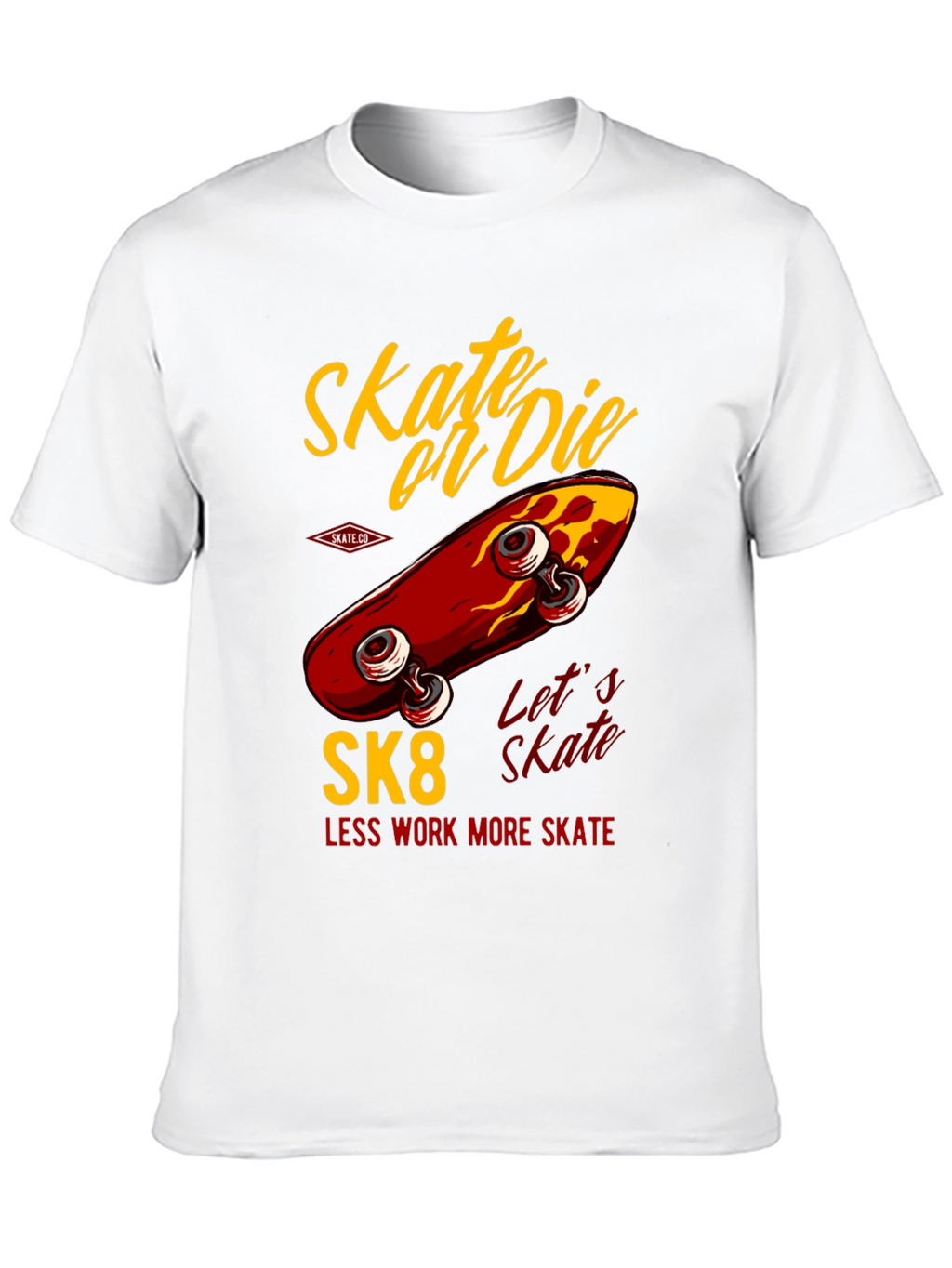 Skate or Die T-Shirt - Retro Skateboard Design