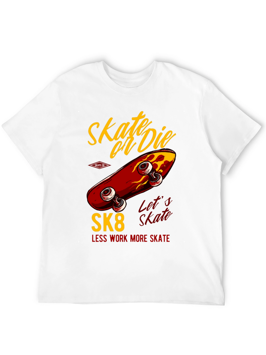 Skate or Die T-Shirt - Retro Skateboard Design