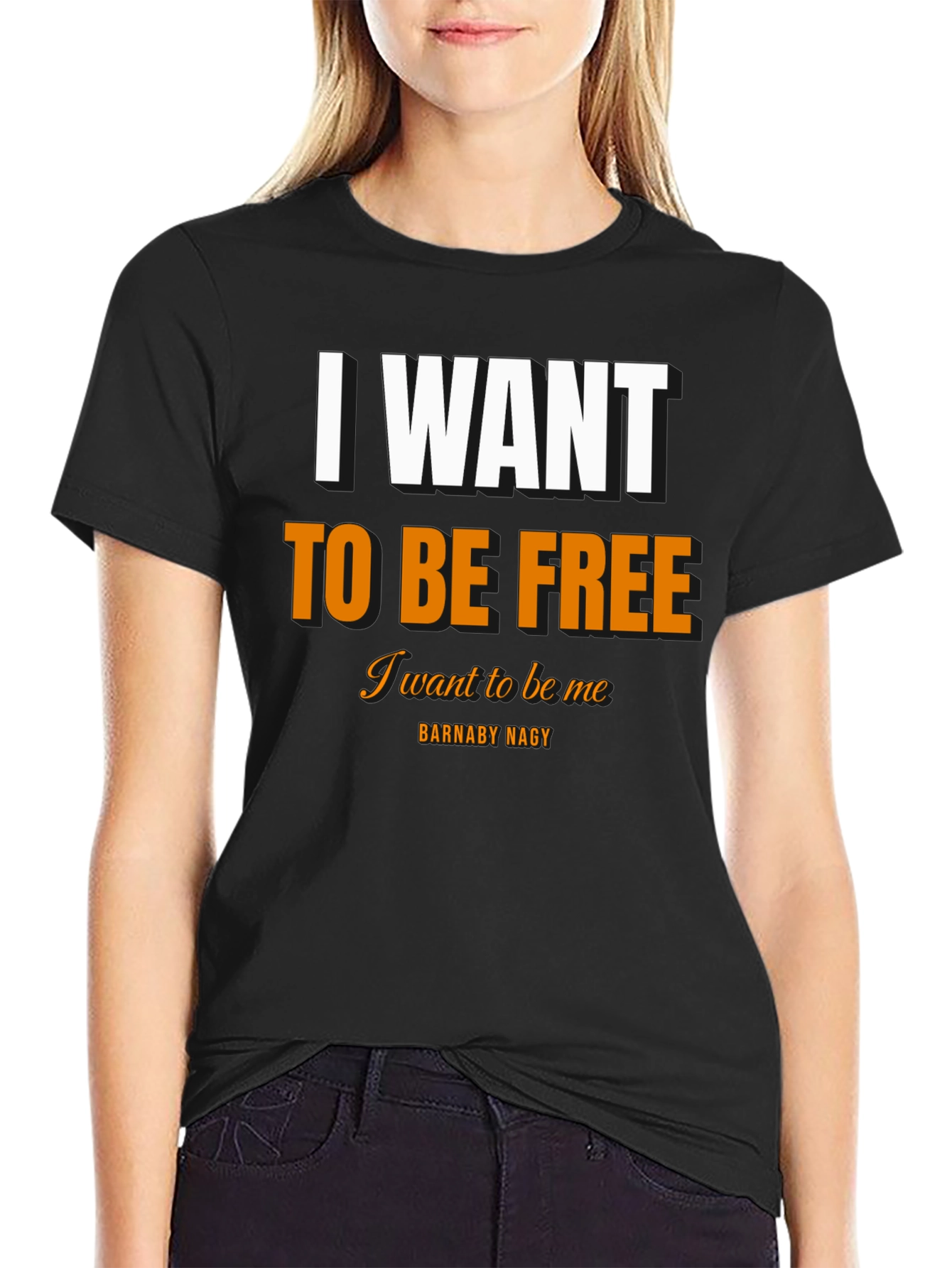I Want To Be Free Black T-Shirt