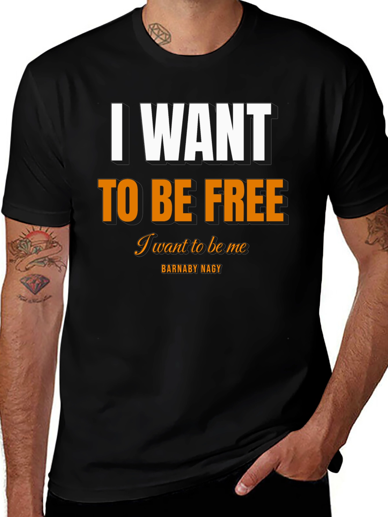 I Want To Be Free Black T-Shirt