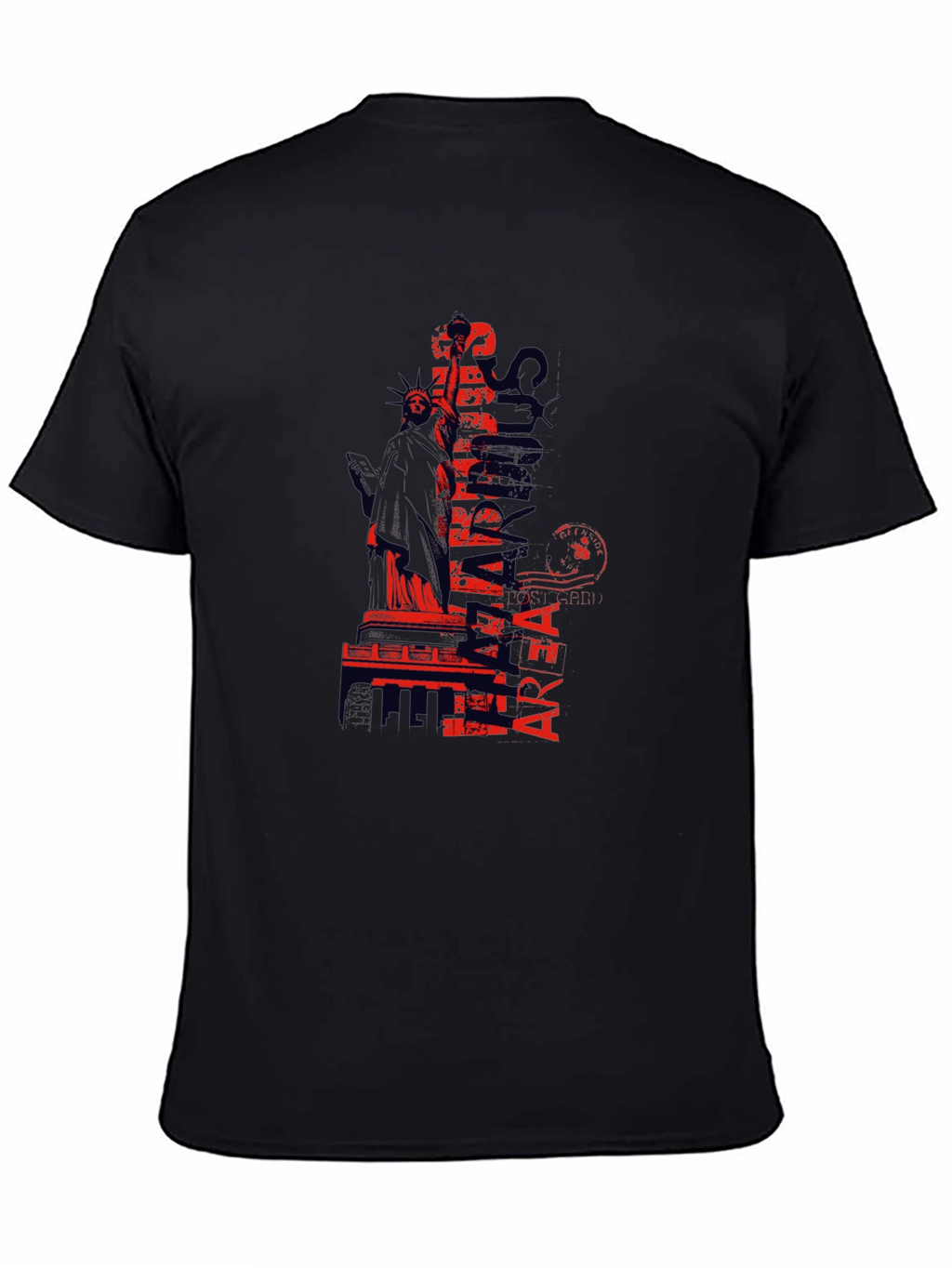 Statue of Liberty Graphic Black T-Shirt