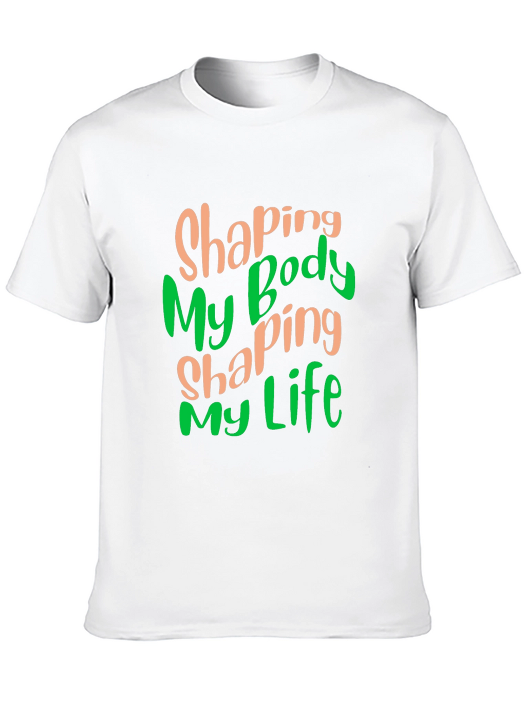Shaping My Body Shaping My Life Black T-Shirt