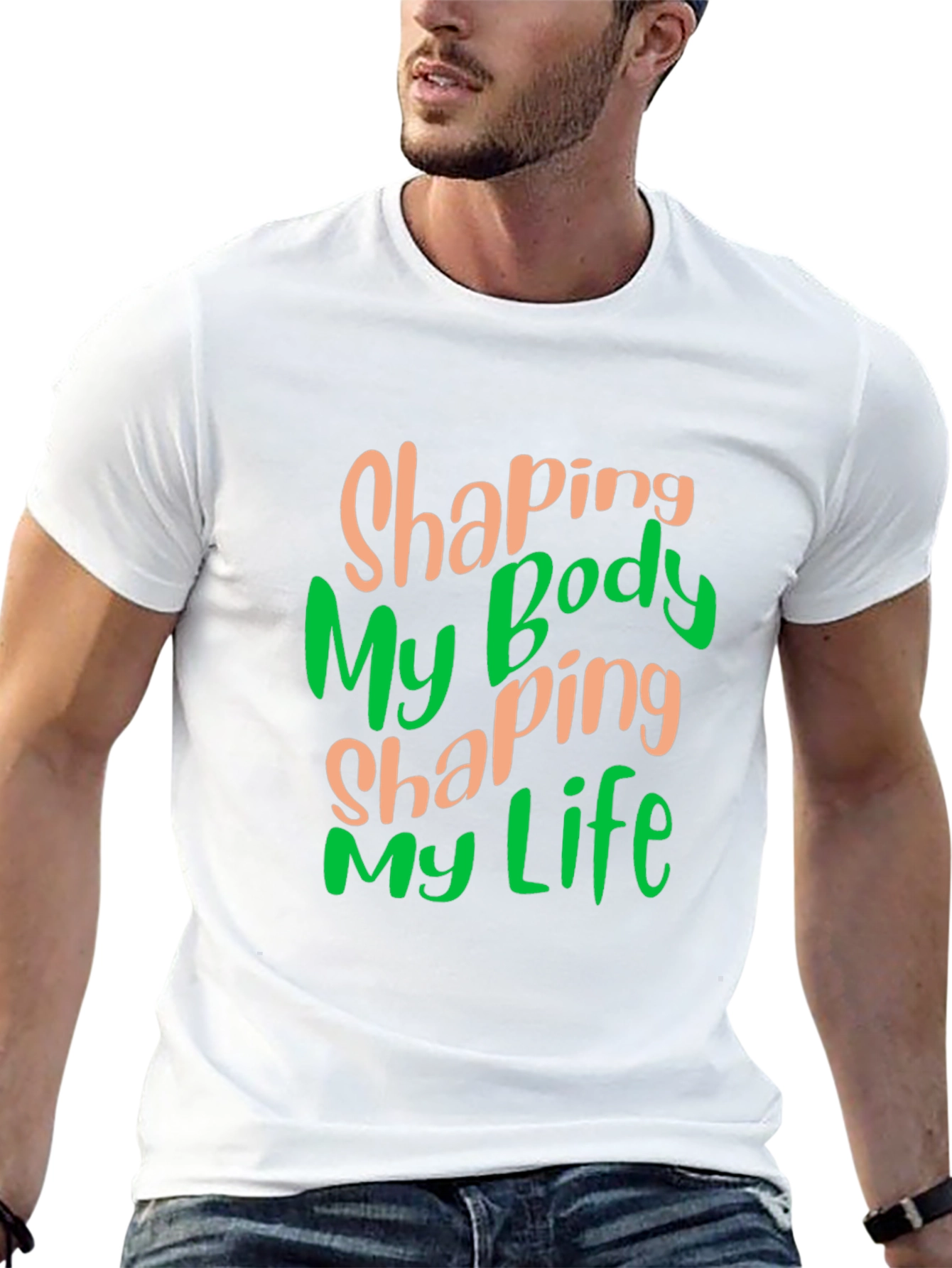 Shaping My Body Shaping My Life Black T-Shirt