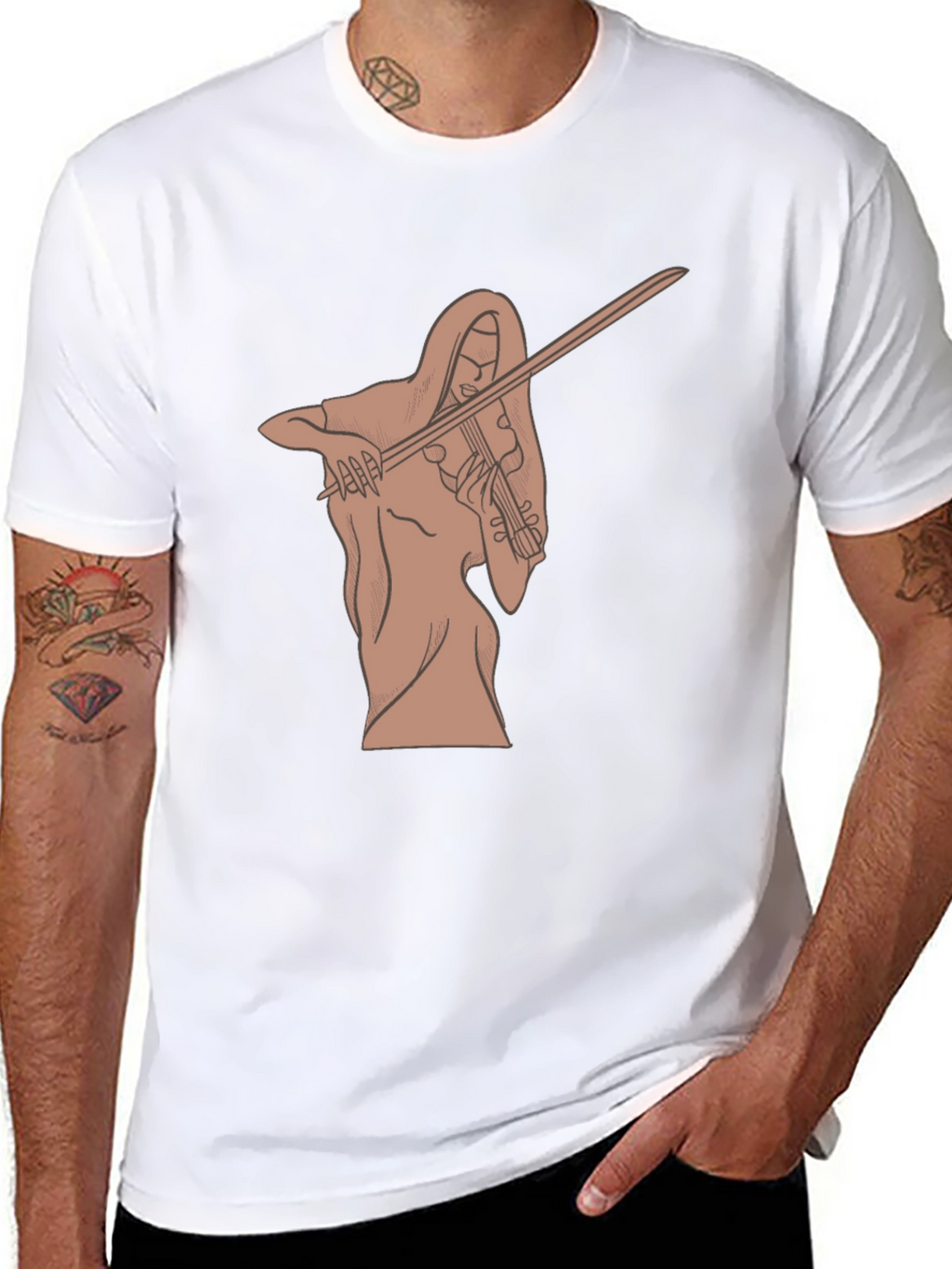 Musician Graphic Tee - Black Unisex T-Shirt